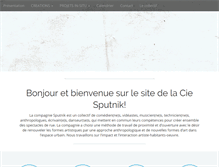 Tablet Screenshot of cie-sputnik.org